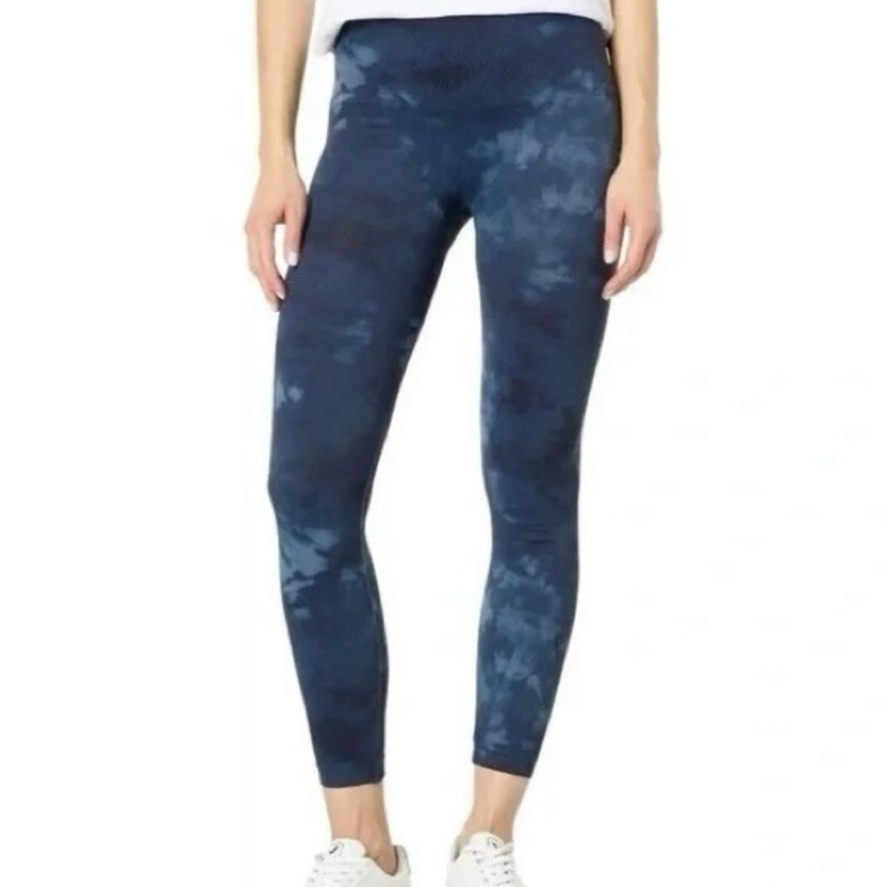SPANX Deep Blue Tie Dye High Rise Leggings